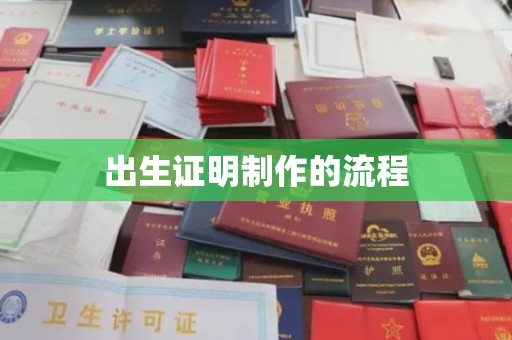 历城出生证明制作的流程