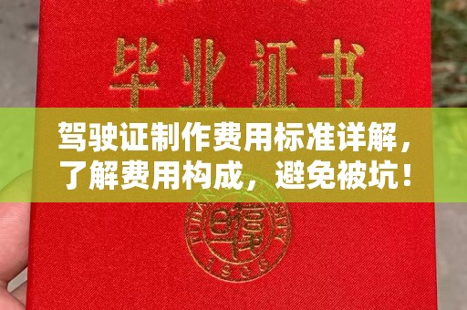历城驾驶证制作费用标准详解，了解费用构成，避免被坑！